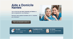 Desktop Screenshot of aideadomicilenantes.com