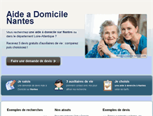 Tablet Screenshot of aideadomicilenantes.com